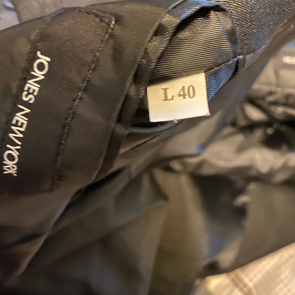 JNY JONES NEW YORK Men's Black, 96% Wool Suit Jacket - Picture 5 of 5